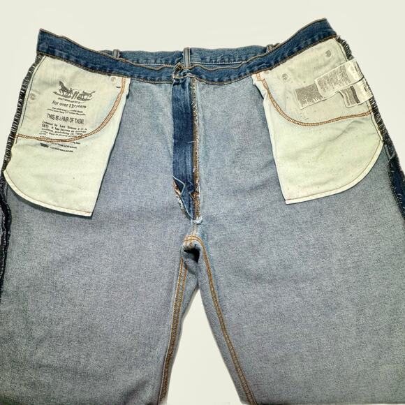 Levis Relaxed Straight 550 Baggy Jeans Stonewash Cotton 47x30* (48x32) Big&Tall - Picture 10 of 16